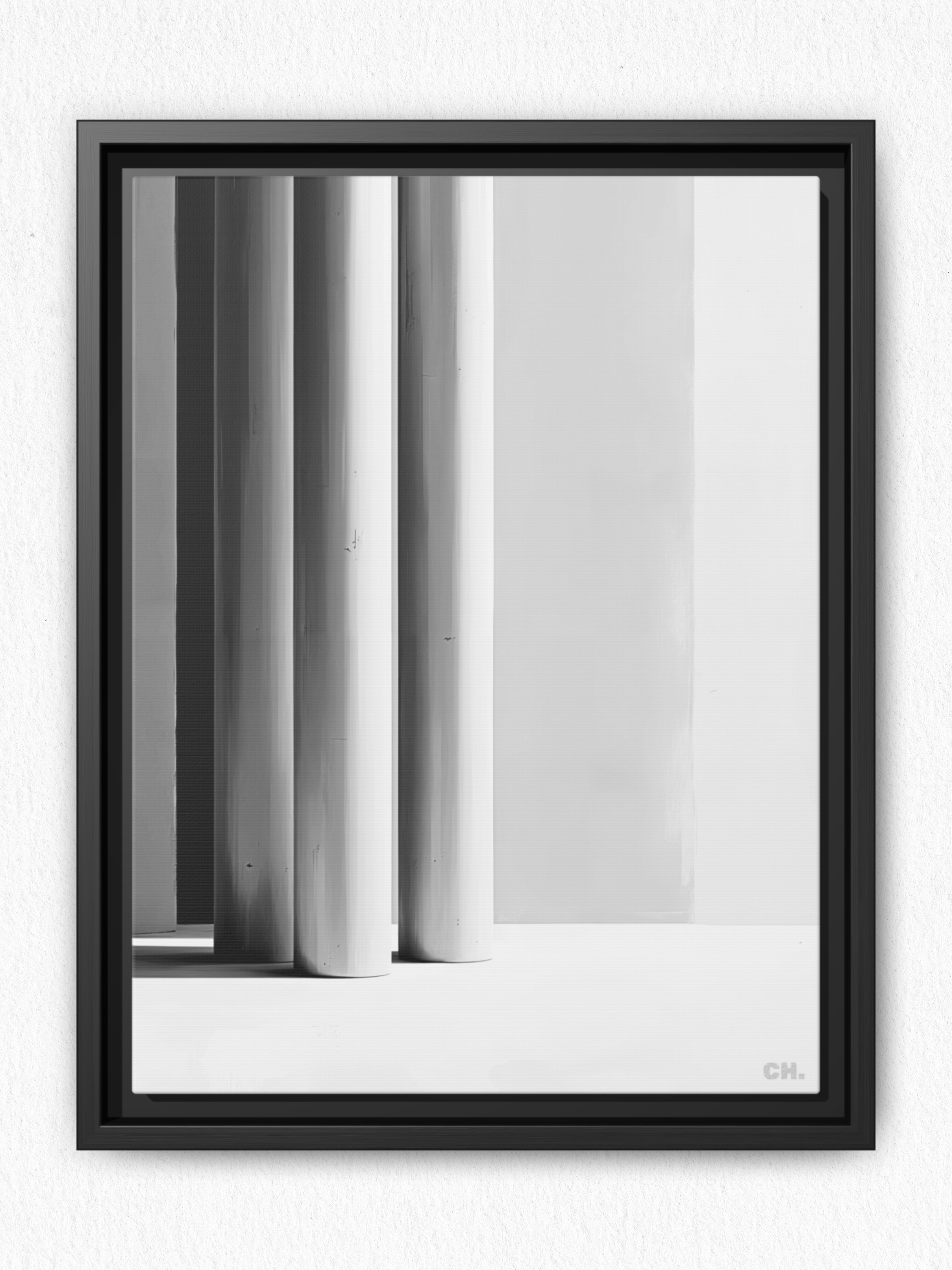 Silent Pillars - Framed Canvas Prints - artisCHt