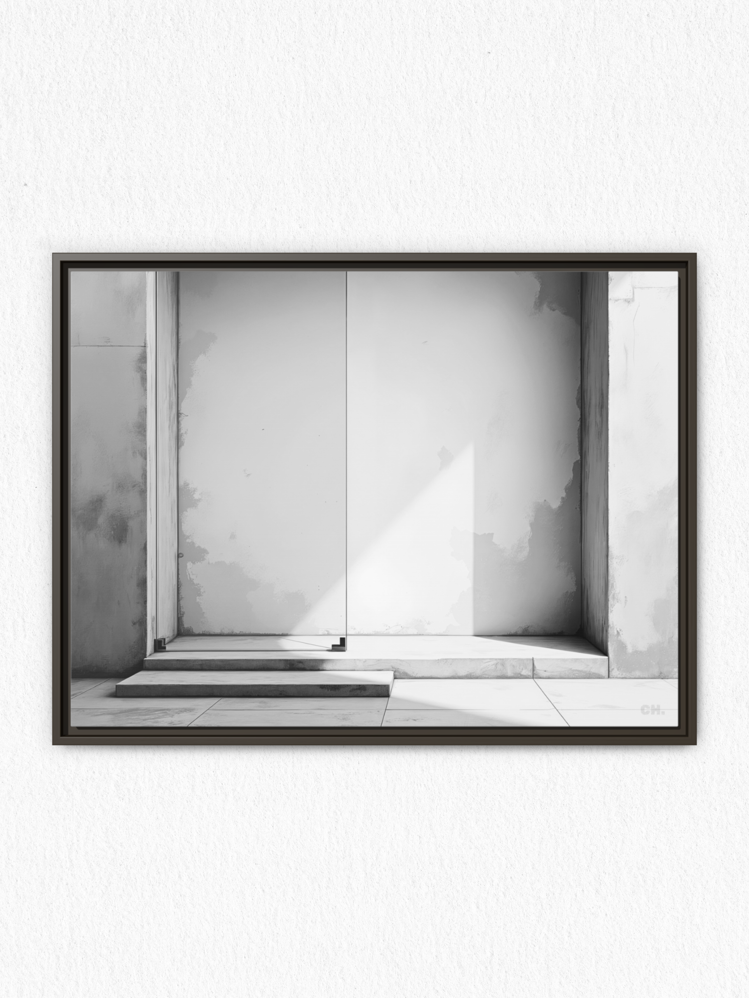 Step into Shadow - Framed Canvas Prints - artisCHt