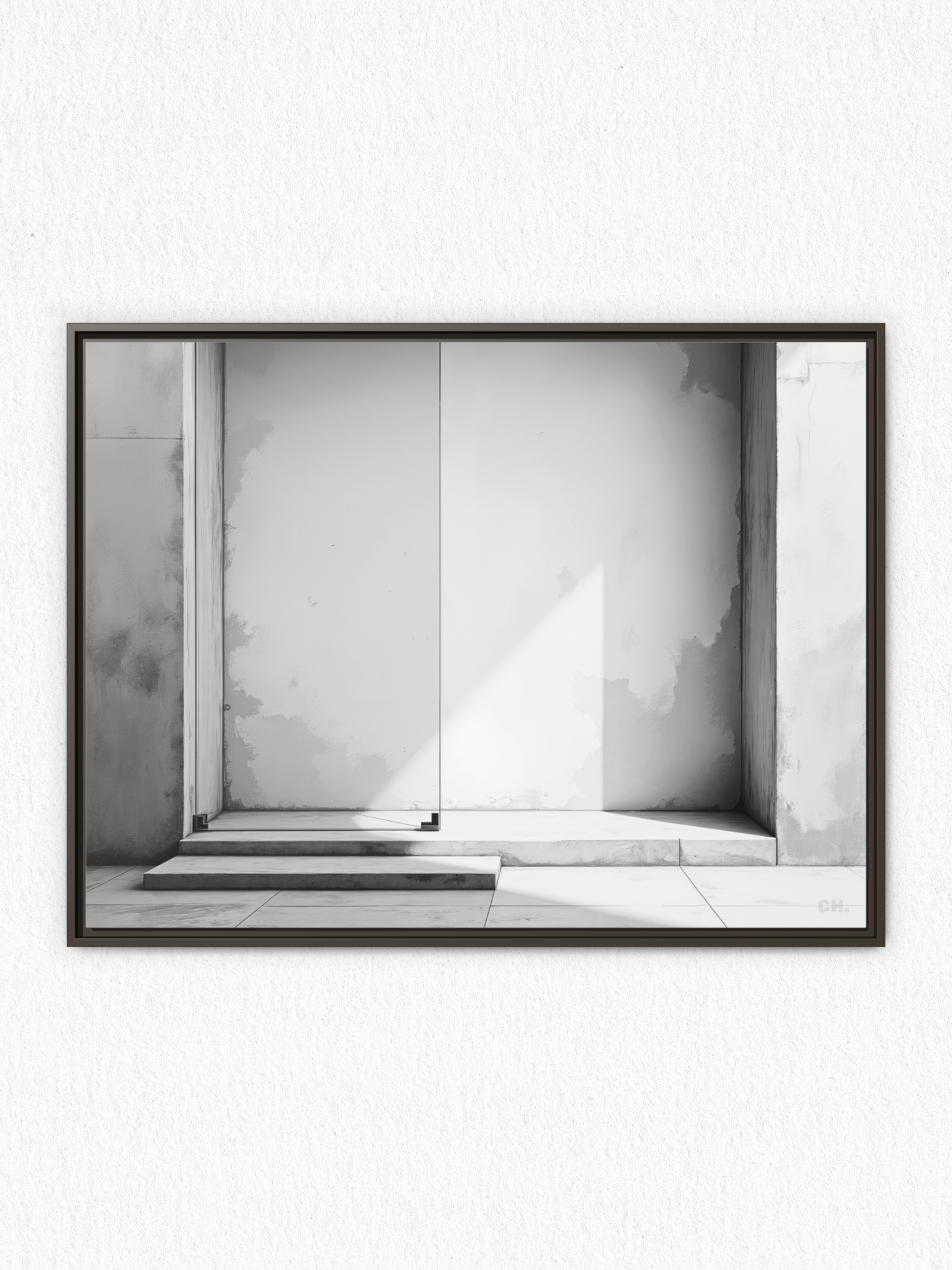Step into Shadow - Framed Canvas Prints - artisCHt