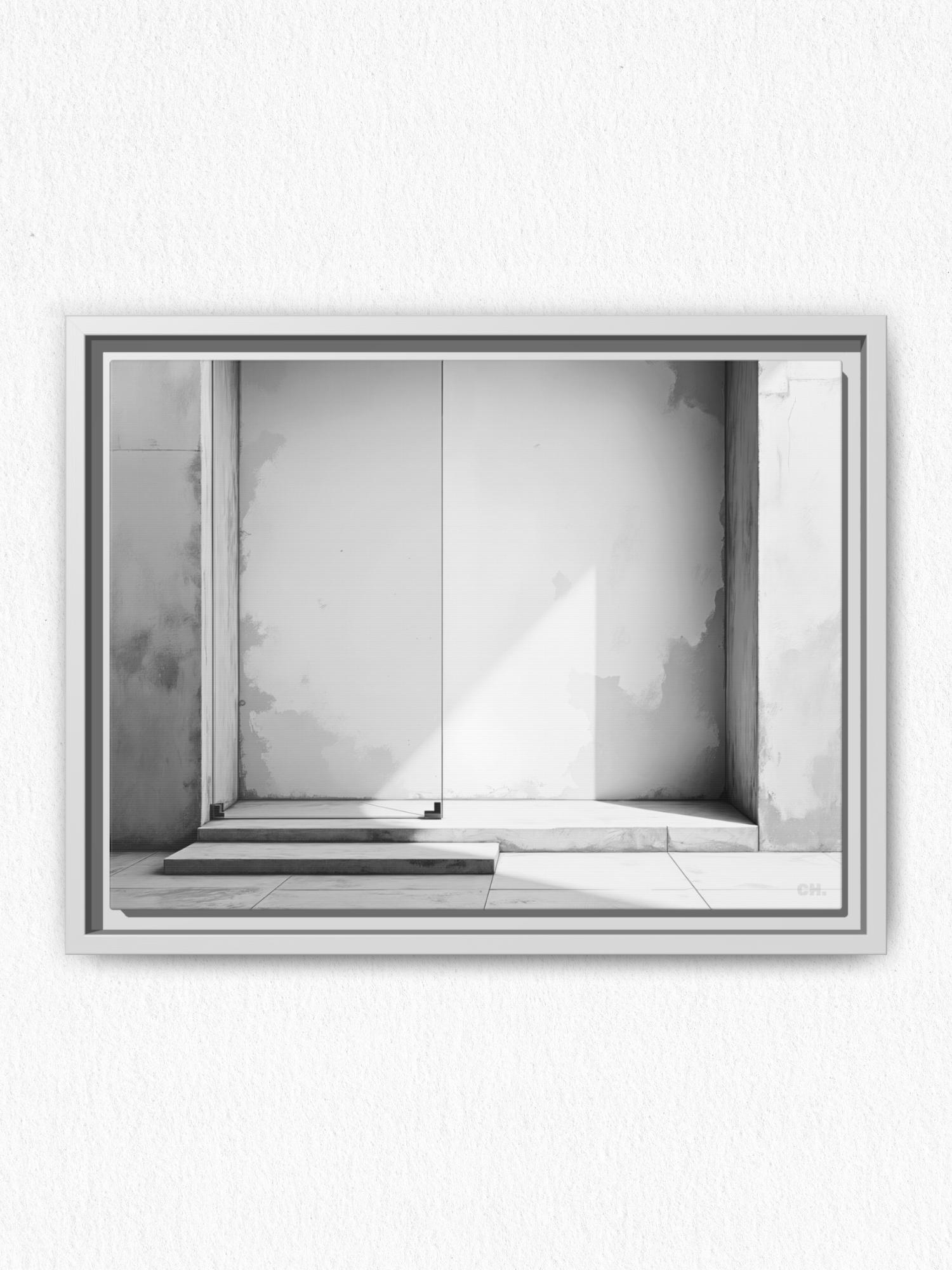 Step into Shadow - Framed Canvas Prints - artisCHt