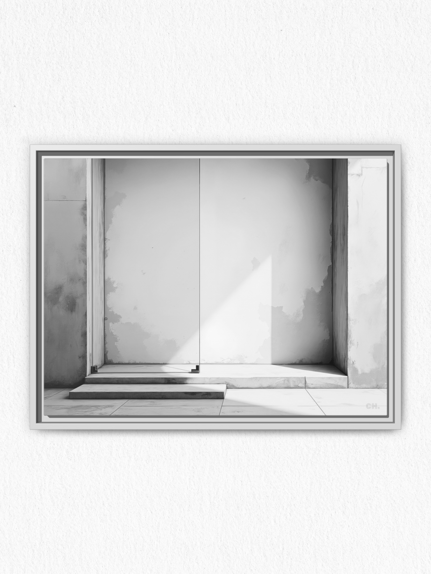 Step into Shadow - Framed Canvas Prints - artisCHt