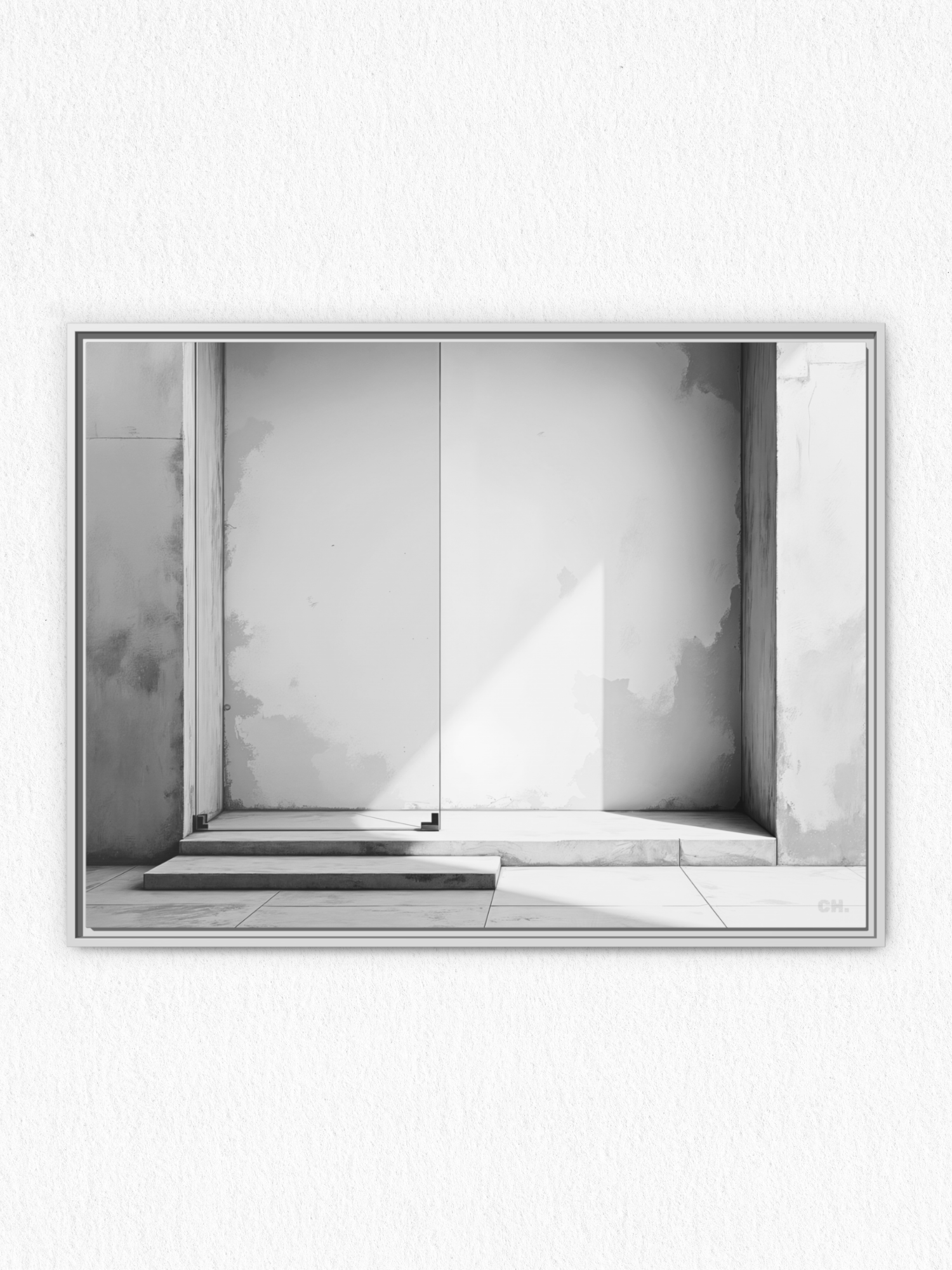Step into Shadow - Framed Canvas Prints - artisCHt