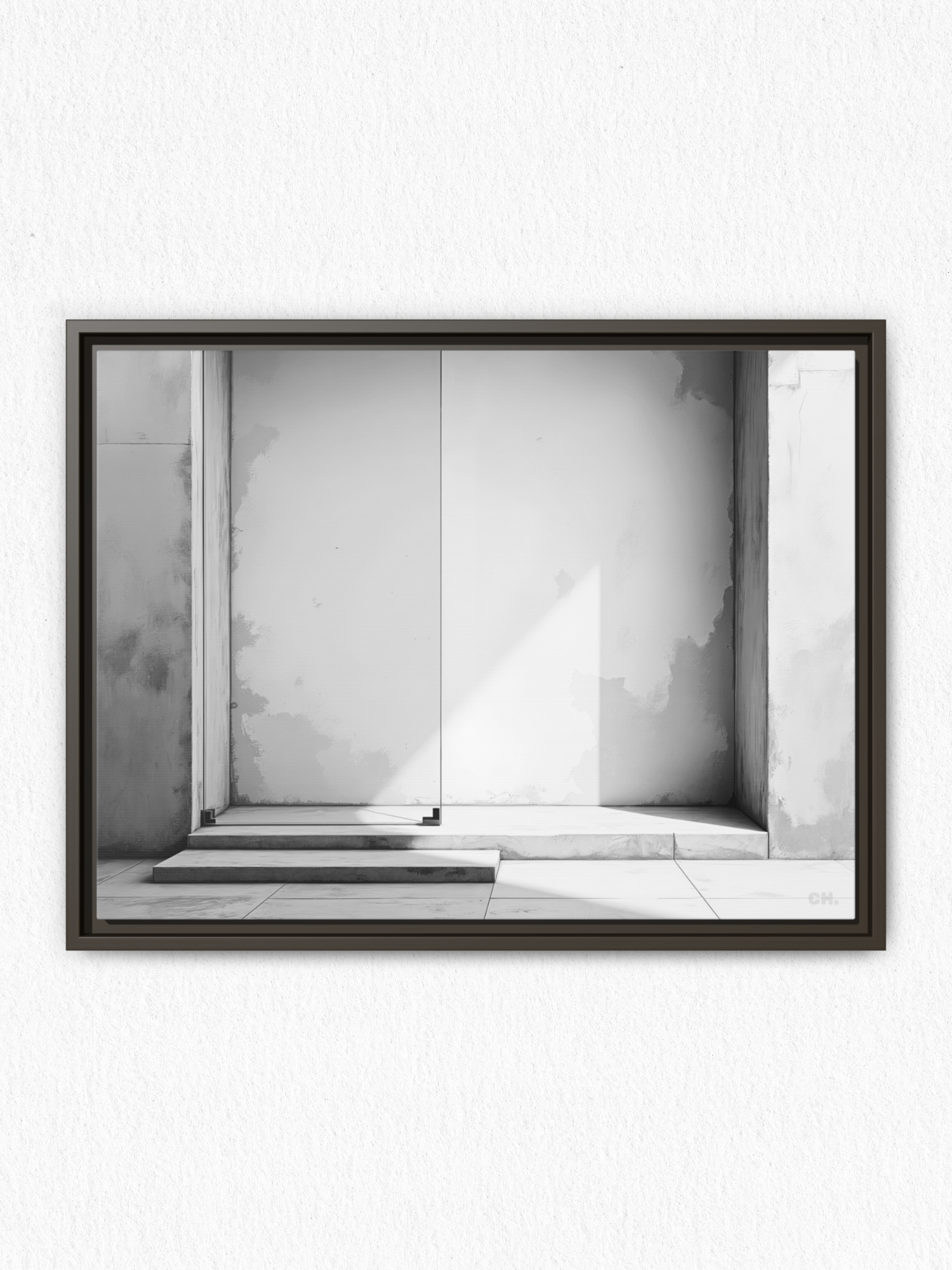 Step into Shadow - Framed Canvas Prints - artisCHt