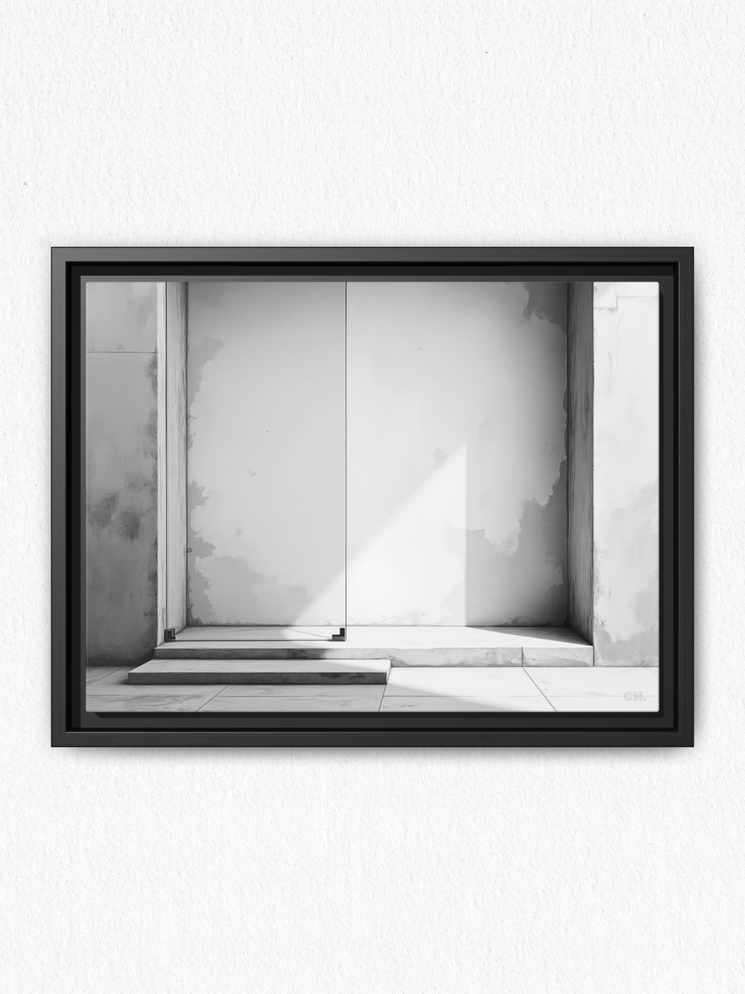Step into Shadow - Framed Canvas Prints - artisCHt