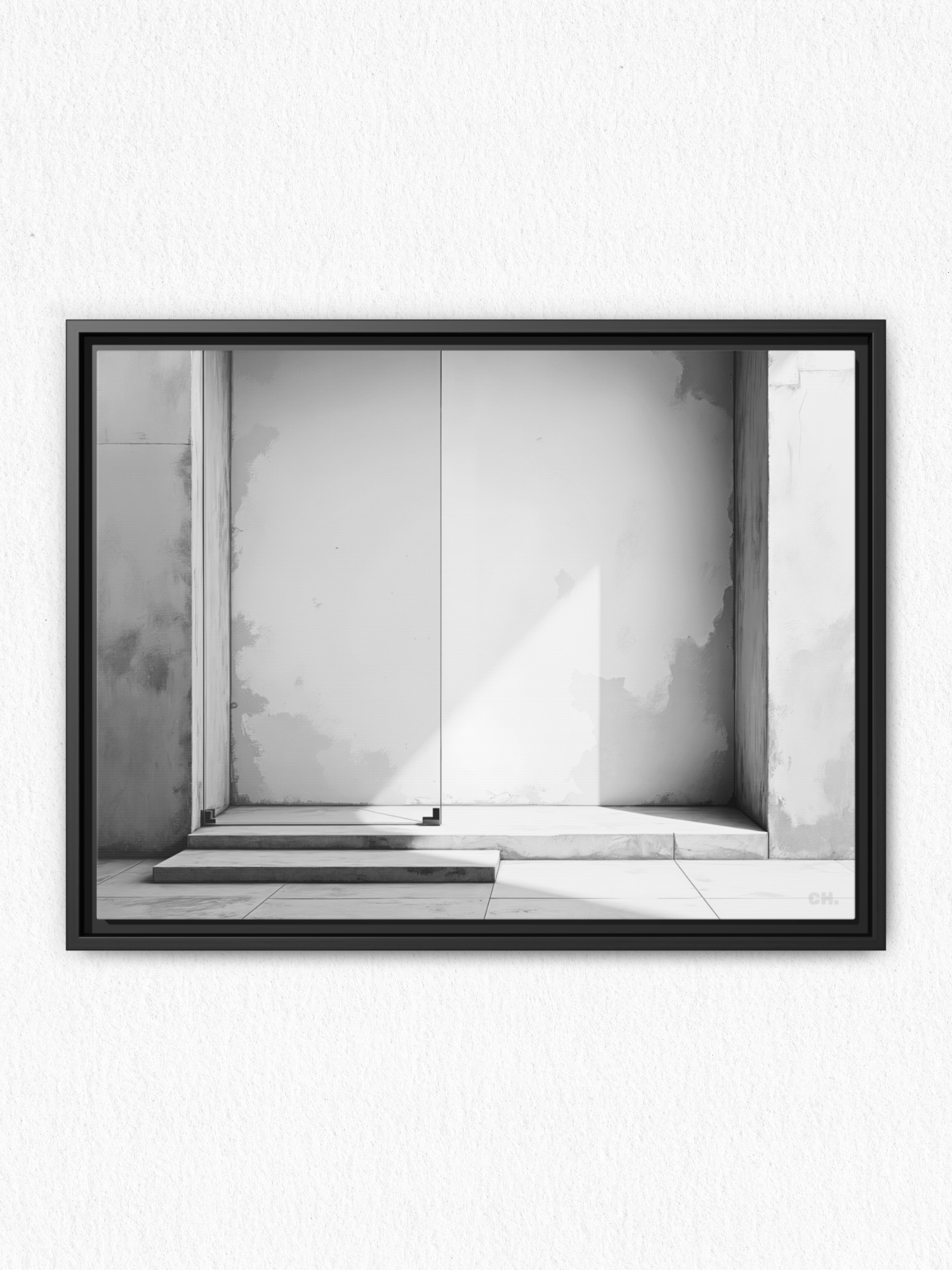 Step into Shadow - Framed Canvas Prints - artisCHt