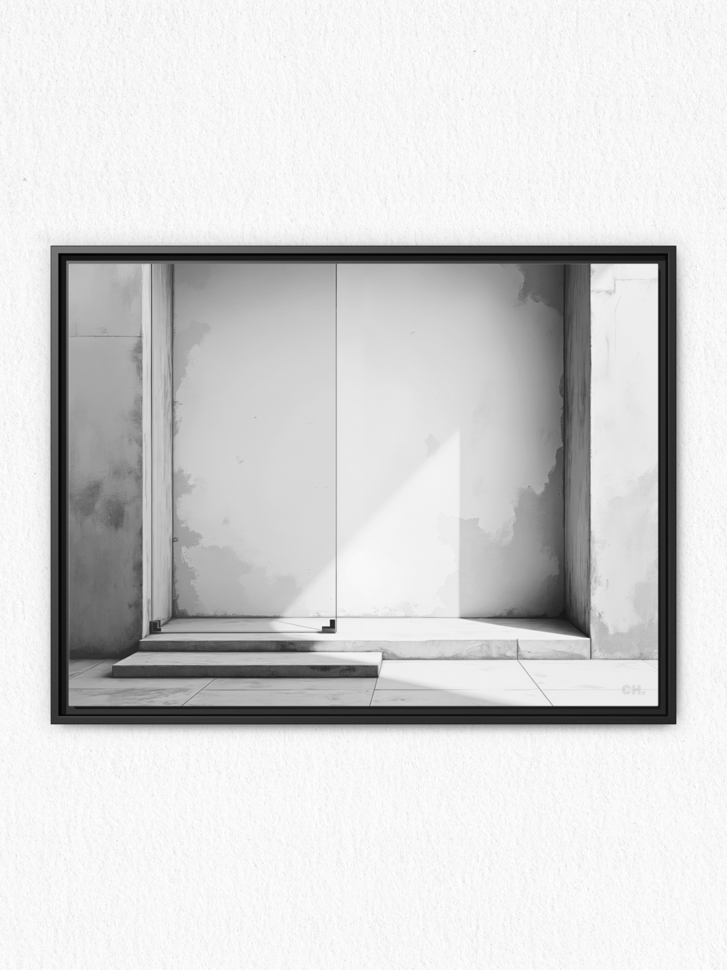 Step into Shadow - Framed Canvas Prints - artisCHt
