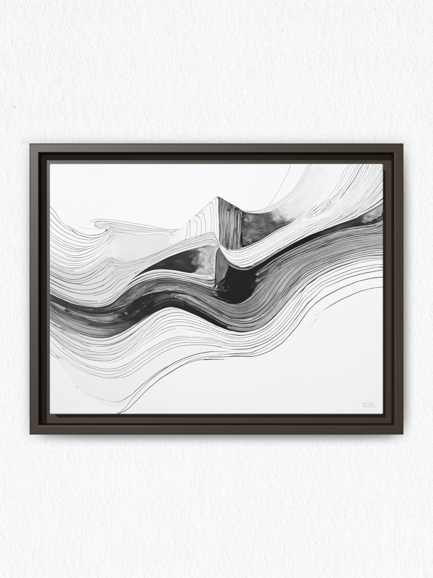 Waves of Memory - Framed Canvas Prints - artisCHt