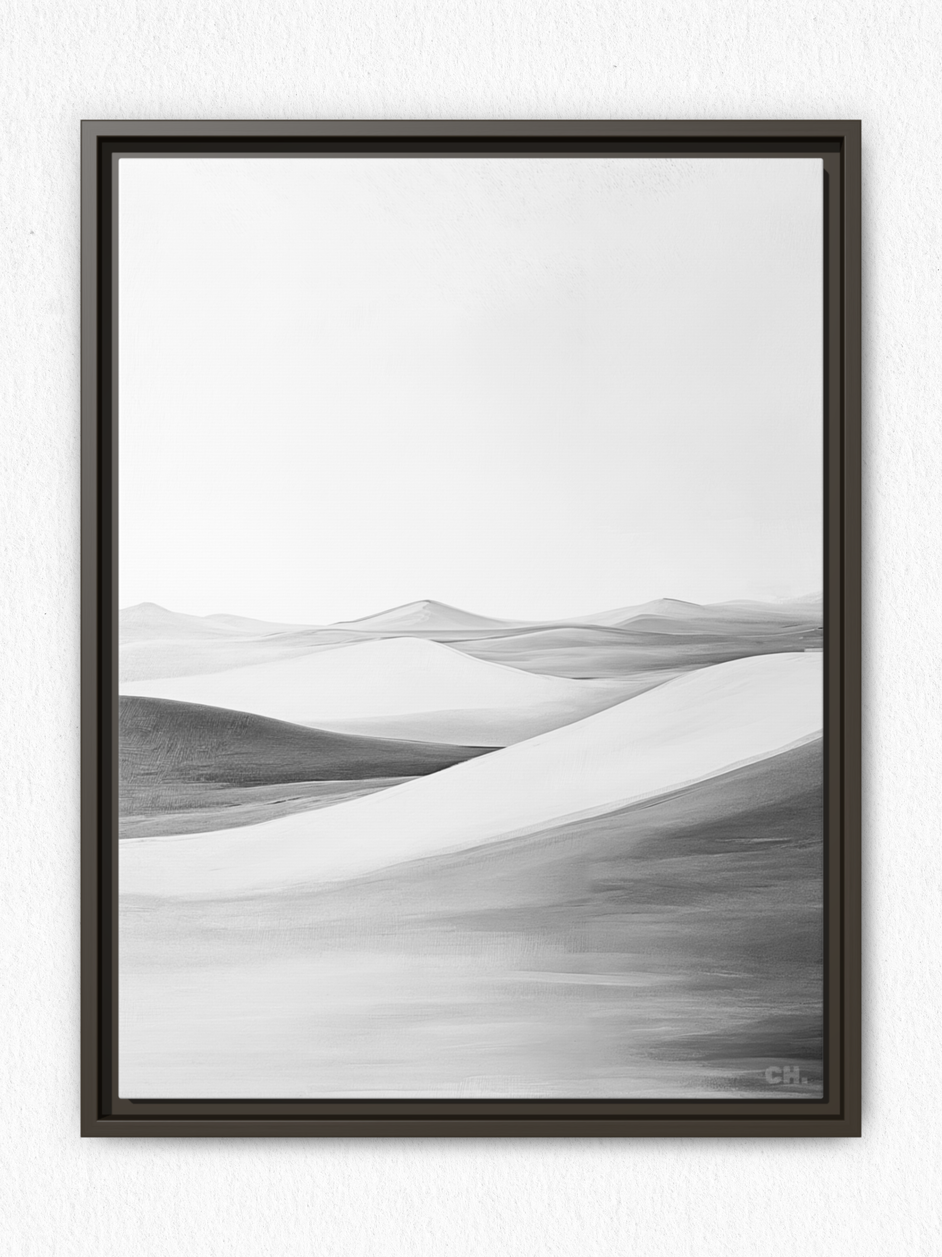 Waves of Silence - Framed Canvas Prints - artisCHt