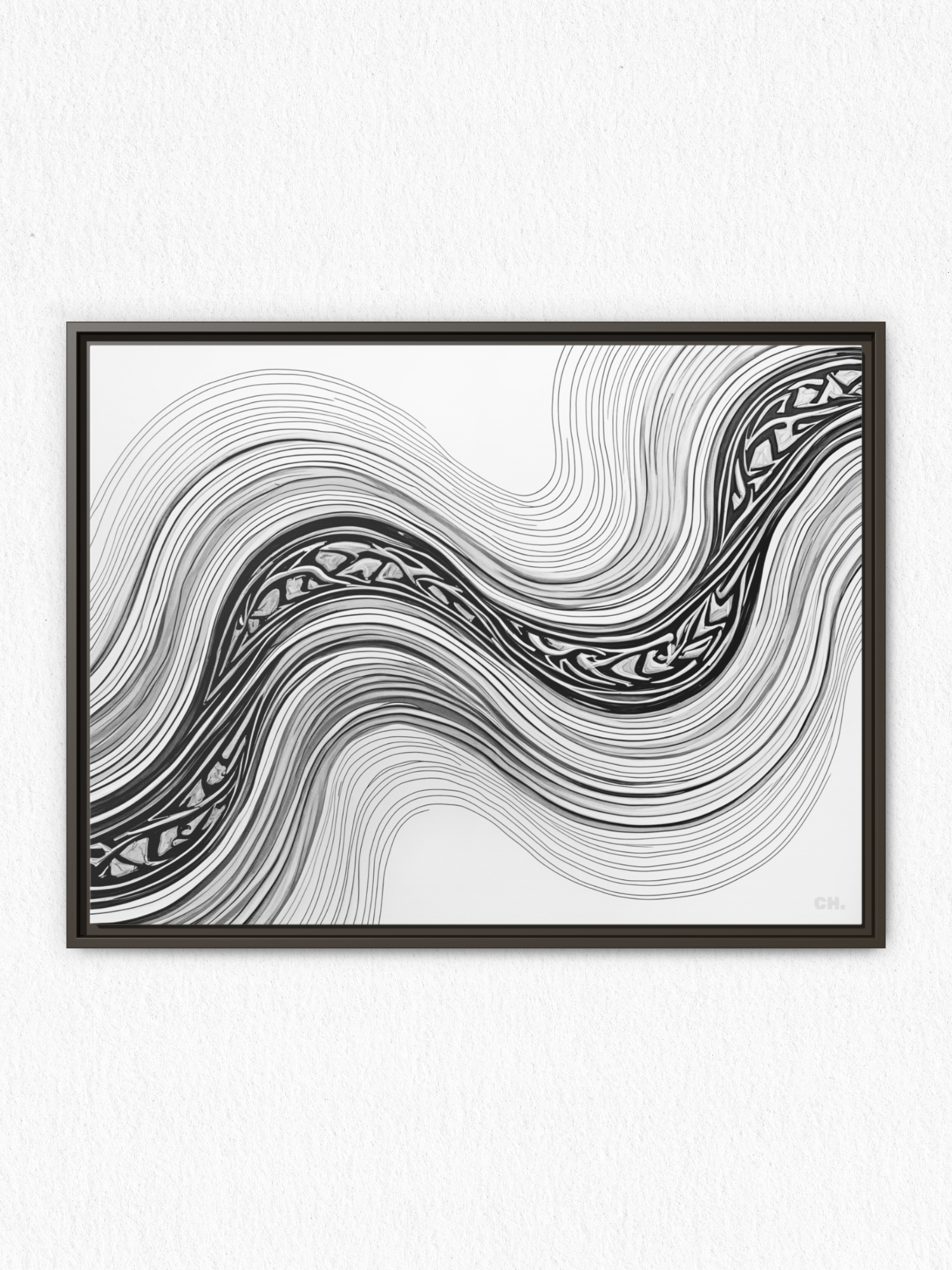Woven Currents - Framed Canvas Prints - artisCHt