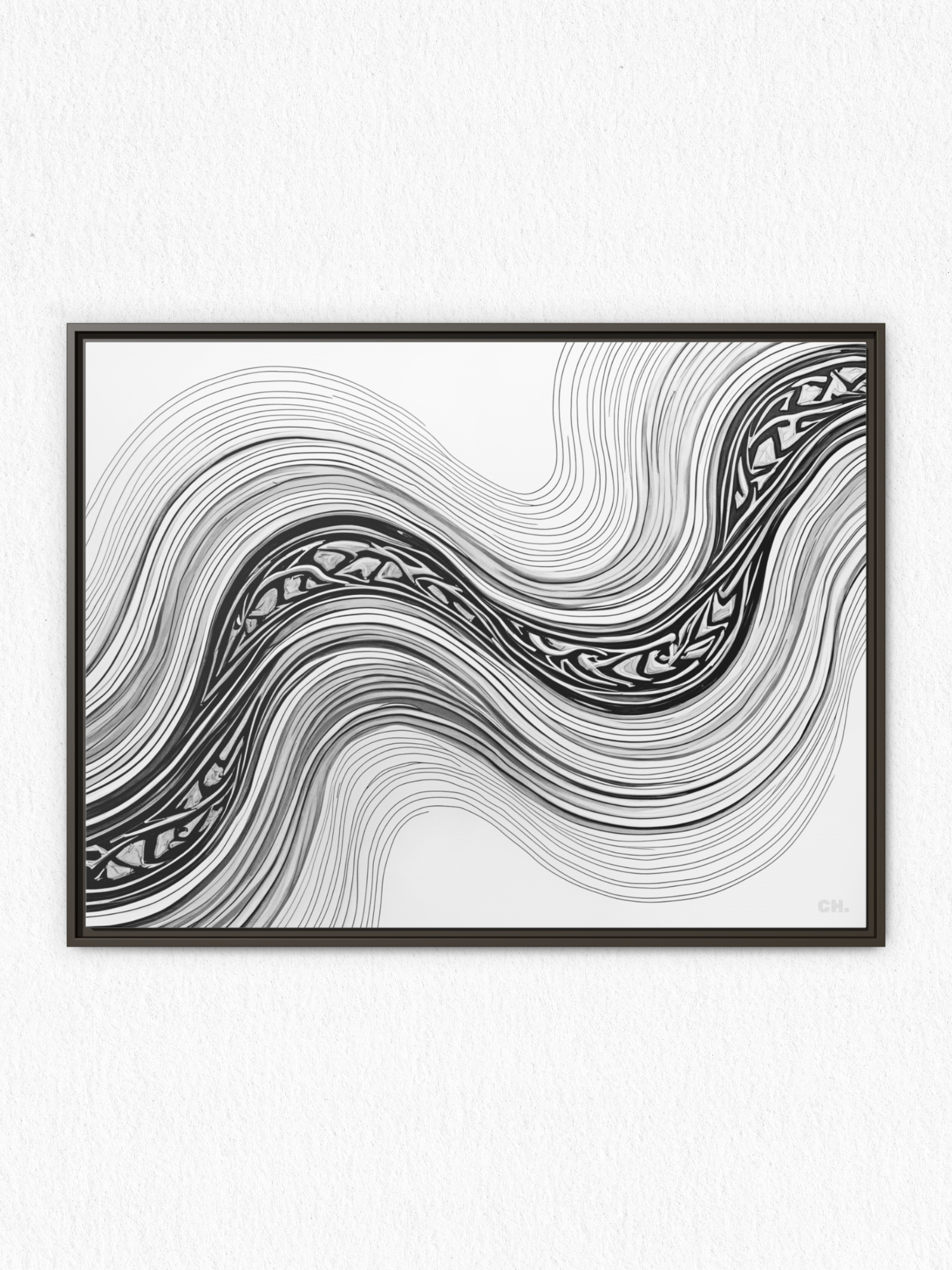 Woven Currents - Framed Canvas Prints - artisCHt