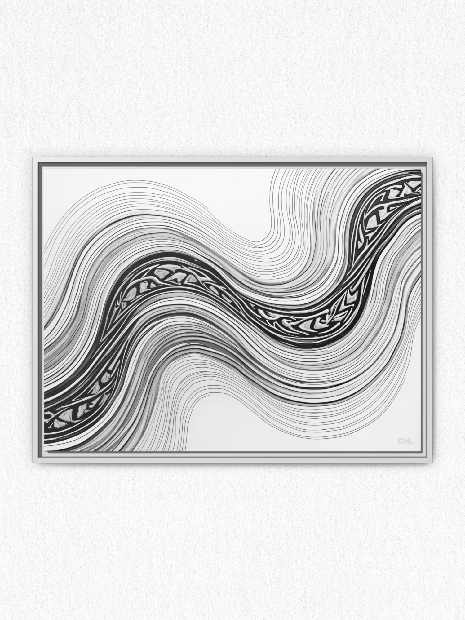 Woven Currents - Framed Canvas Prints - artisCHt