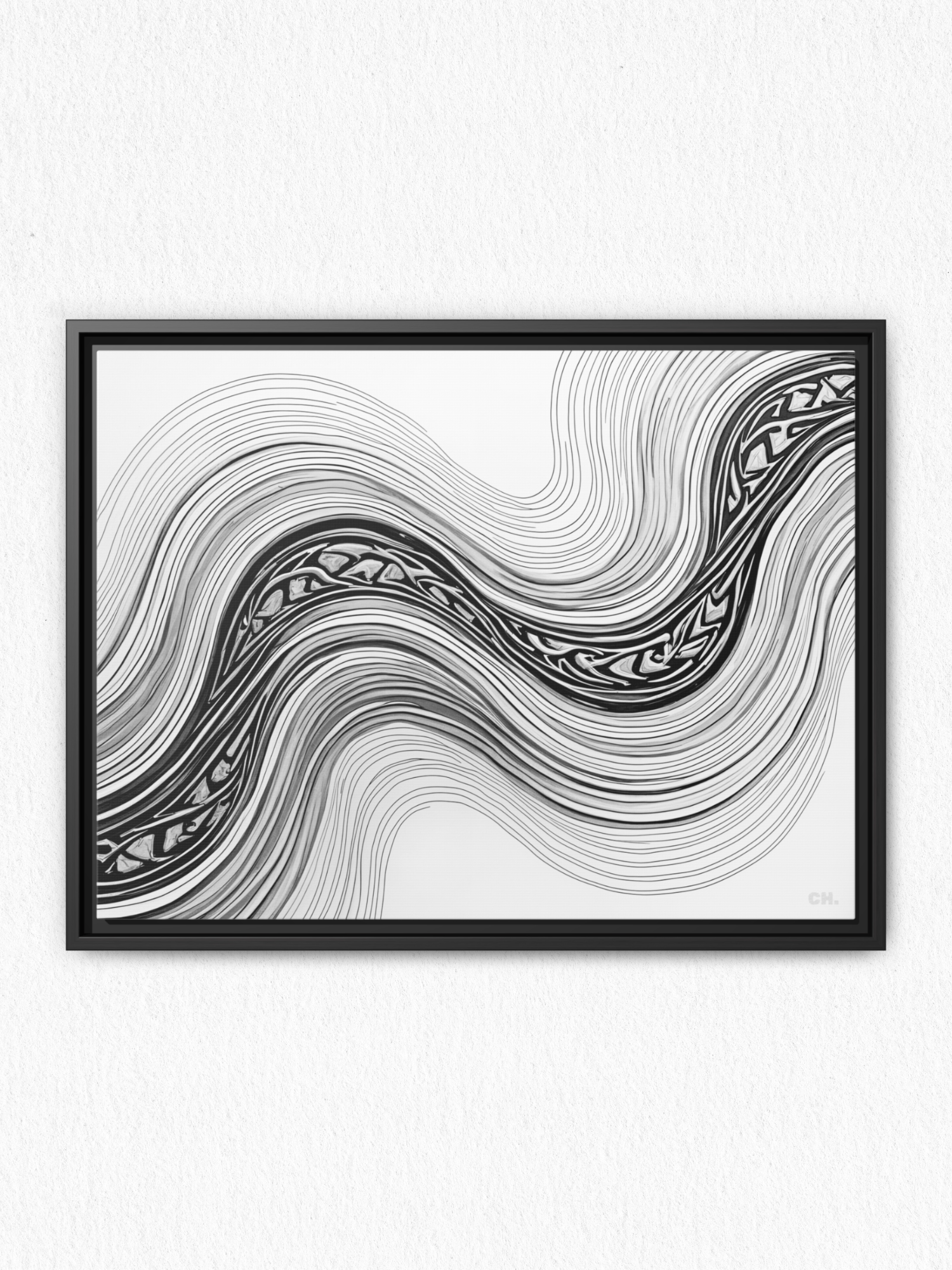 Woven Currents - Framed Canvas Prints - artisCHt
