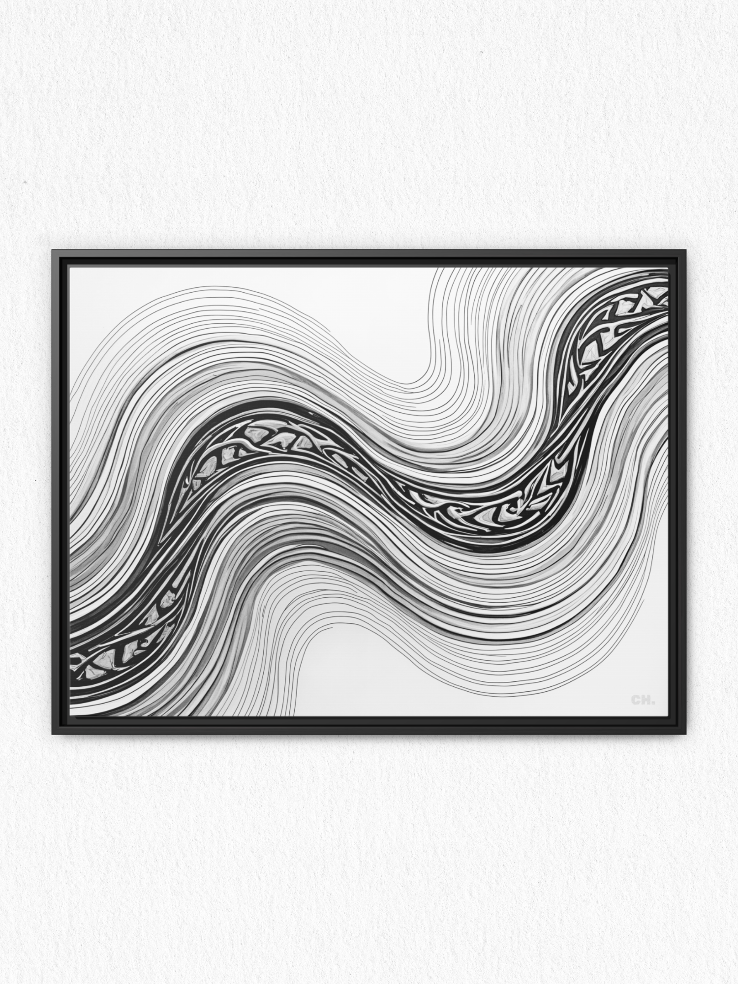 Woven Currents - Framed Canvas Prints - artisCHt