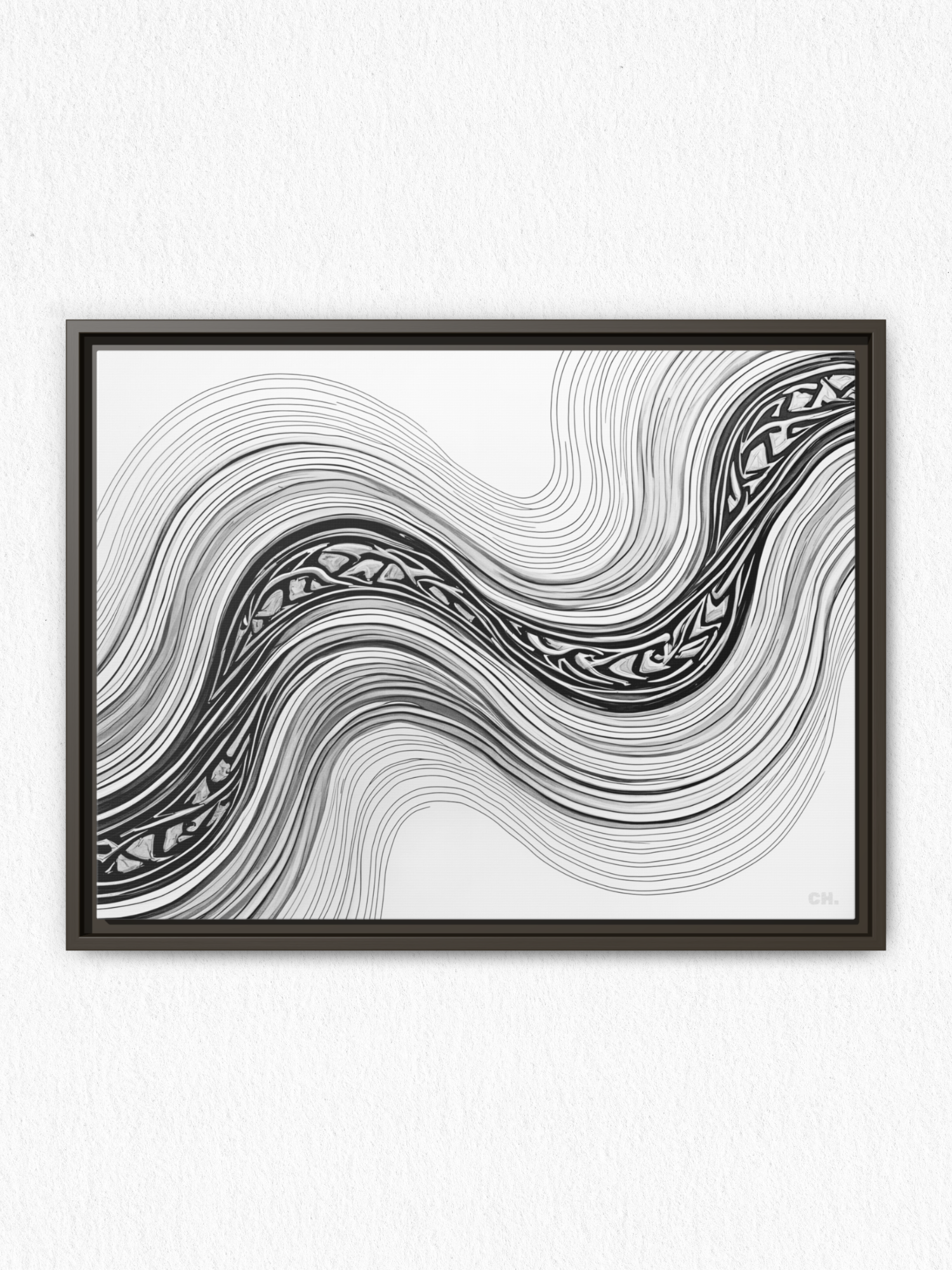 Woven Currents - Framed Canvas Prints - artisCHt