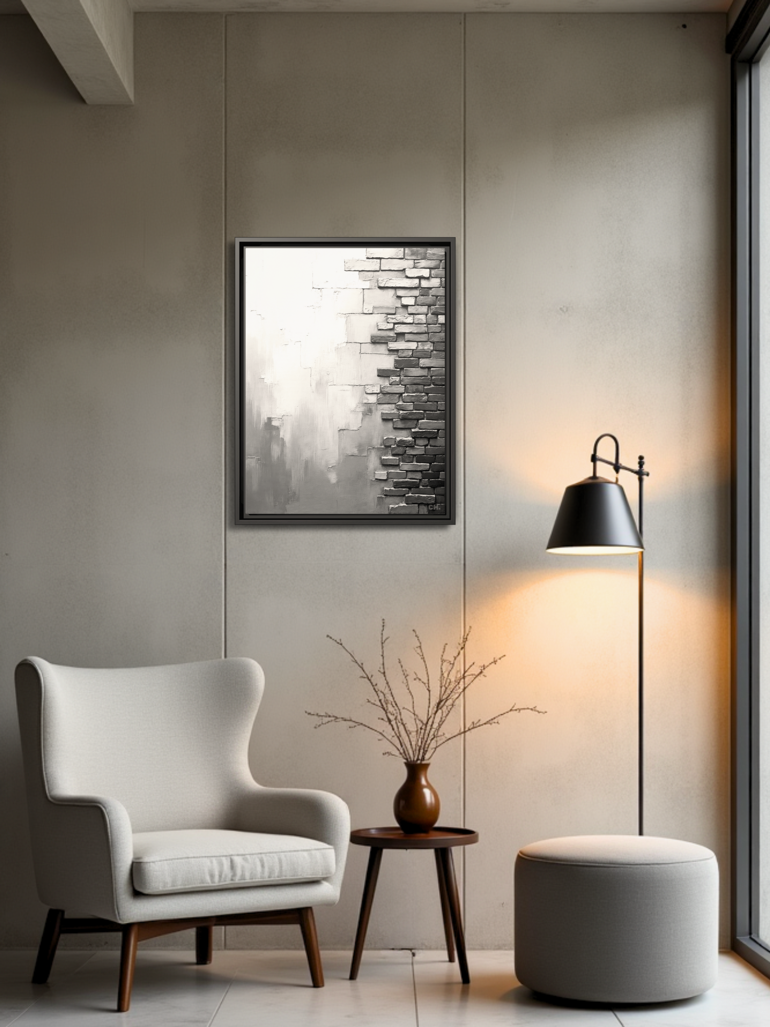 Brick and Bone - Framed Canvas Prints - artisCHt