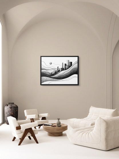 Ascent to the Unknown - Framed Canvas Prints - artisCHt