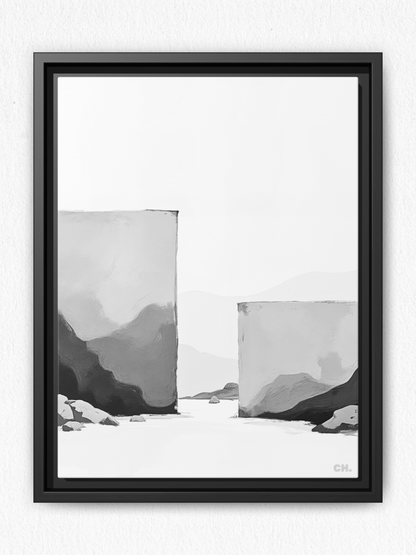 Beyond Walls - Framed Canvas Prints - artisCHt
