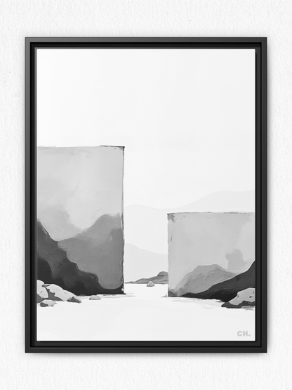 Beyond Walls - Framed Canvas Prints - artisCHt
