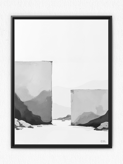 Beyond Walls - Framed Canvas Prints - artisCHt