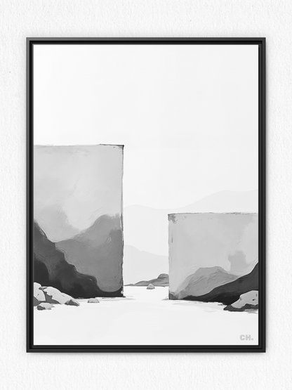 Beyond Walls - Framed Canvas Prints - artisCHt