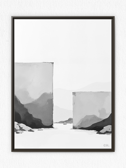 Beyond Walls - Framed Canvas Prints - artisCHt