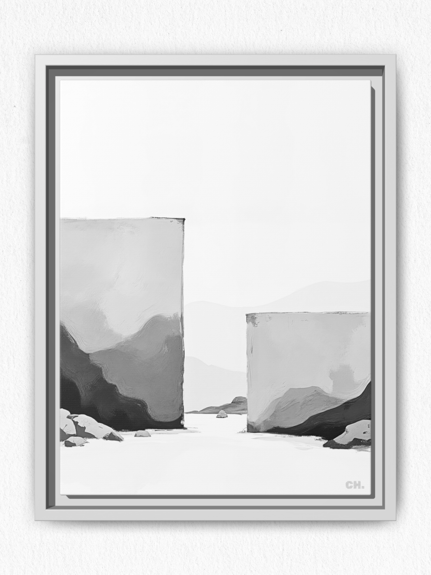 Beyond Walls - Framed Canvas Prints - artisCHt