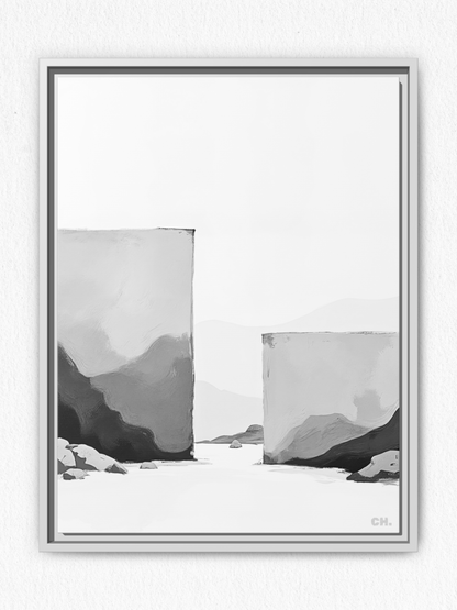 Beyond Walls - Framed Canvas Prints - artisCHt