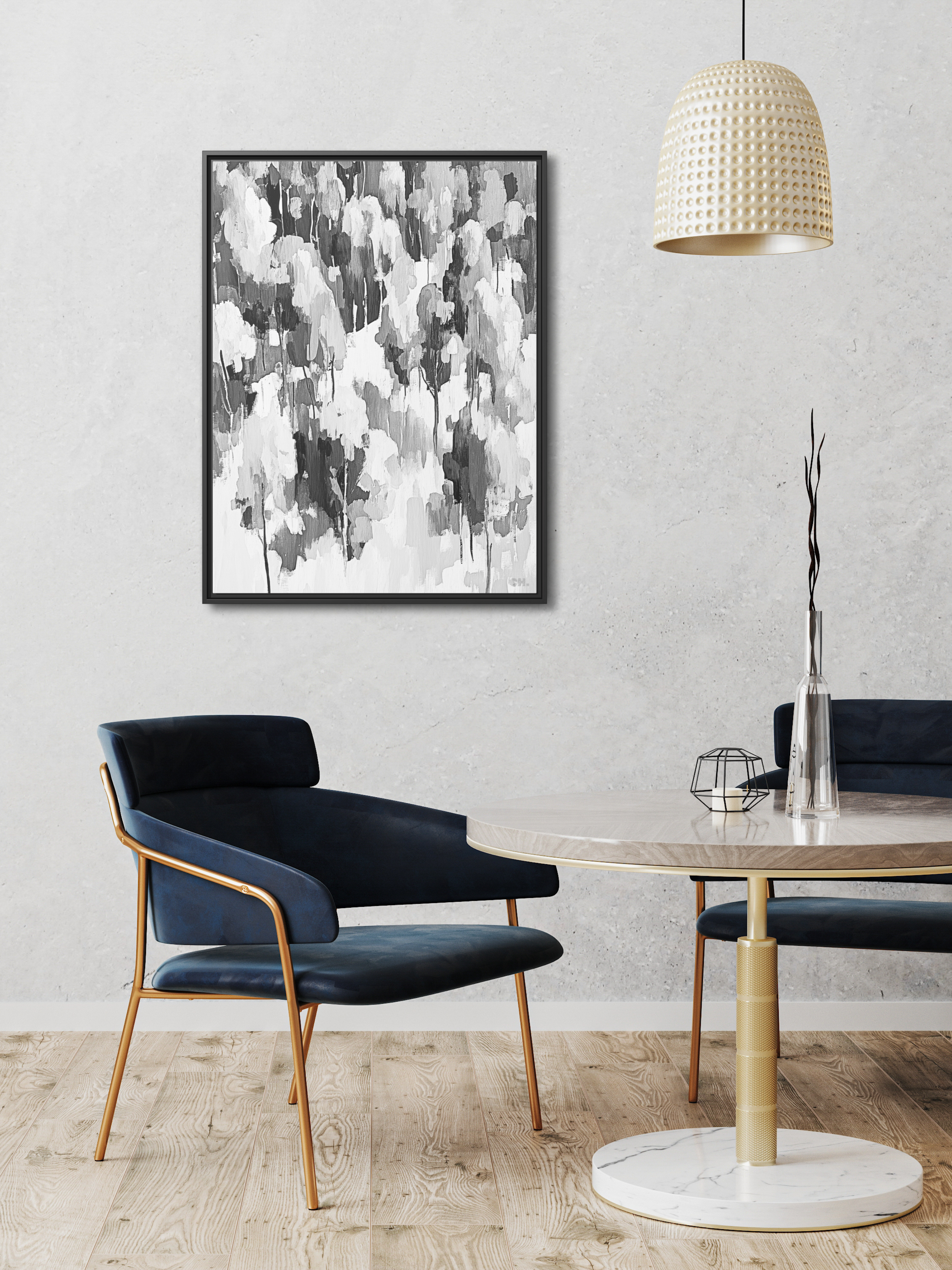 Blur of the Grove - Framed Canvas Prints - artisCHt
