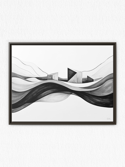 Echoes of the Tide - Framed Canvas Prints - artisCHt
