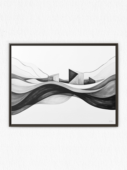 Echoes of the Tide - Framed Canvas Prints - artisCHt