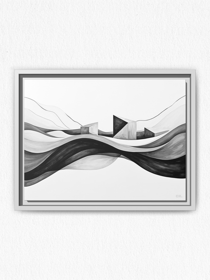 Echoes of the Tide - Framed Canvas Prints - artisCHt
