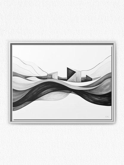 Echoes of the Tide - Framed Canvas Prints - artisCHt