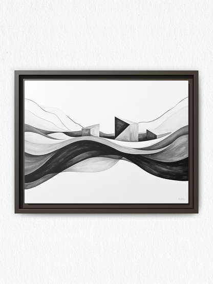 Echoes of the Tide - Framed Canvas Prints - artisCHt