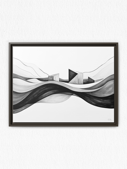 Echoes of the Tide - Framed Canvas Prints - artisCHt