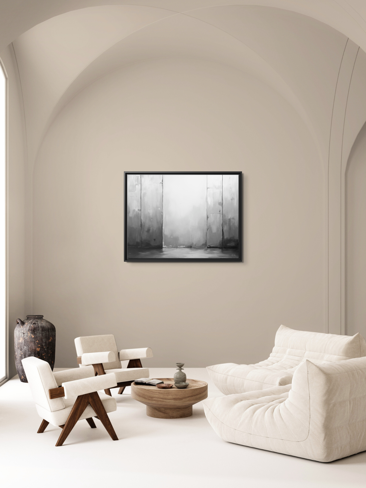 Echoes of Stillness - Framed Canvas Prints - artisCHt