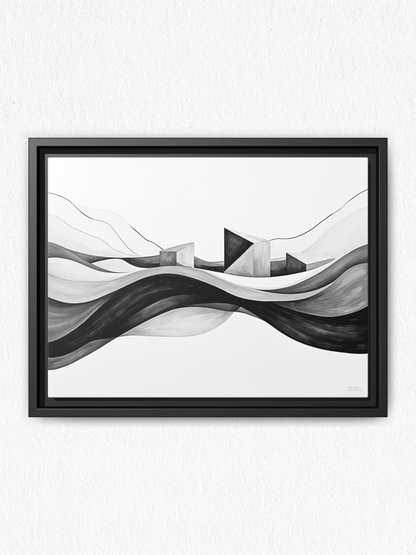 Echoes of the Tide - Framed Canvas Prints - artisCHt