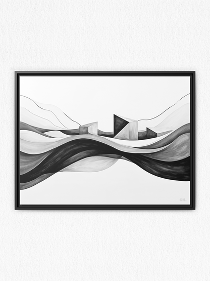 Echoes of the Tide - Framed Canvas Prints - artisCHt