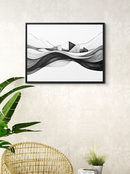 Echoes of the Tide - Framed Canvas Prints - artisCHt