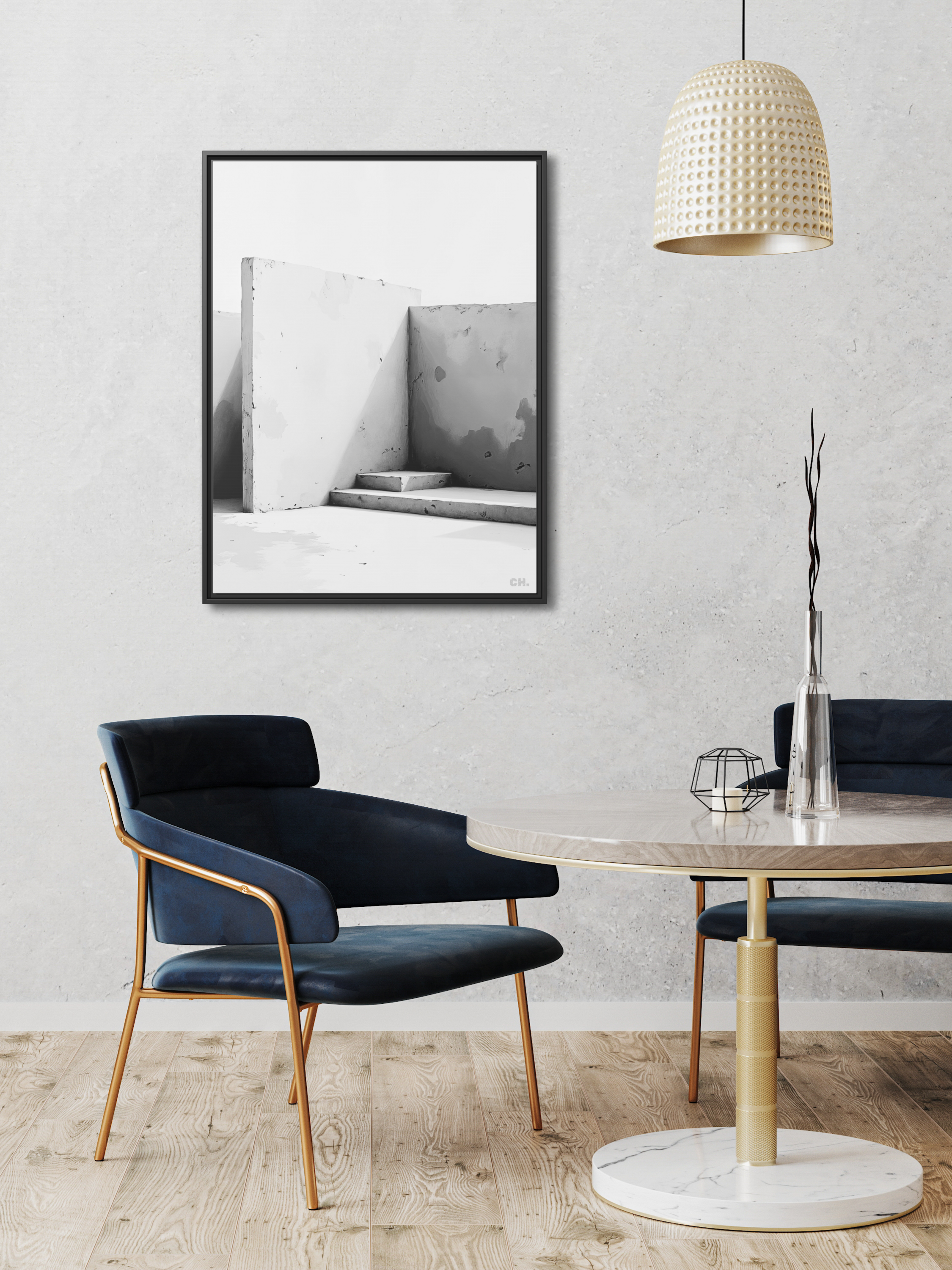 Fading Steps - Framed Canvas Prints - artisCHt