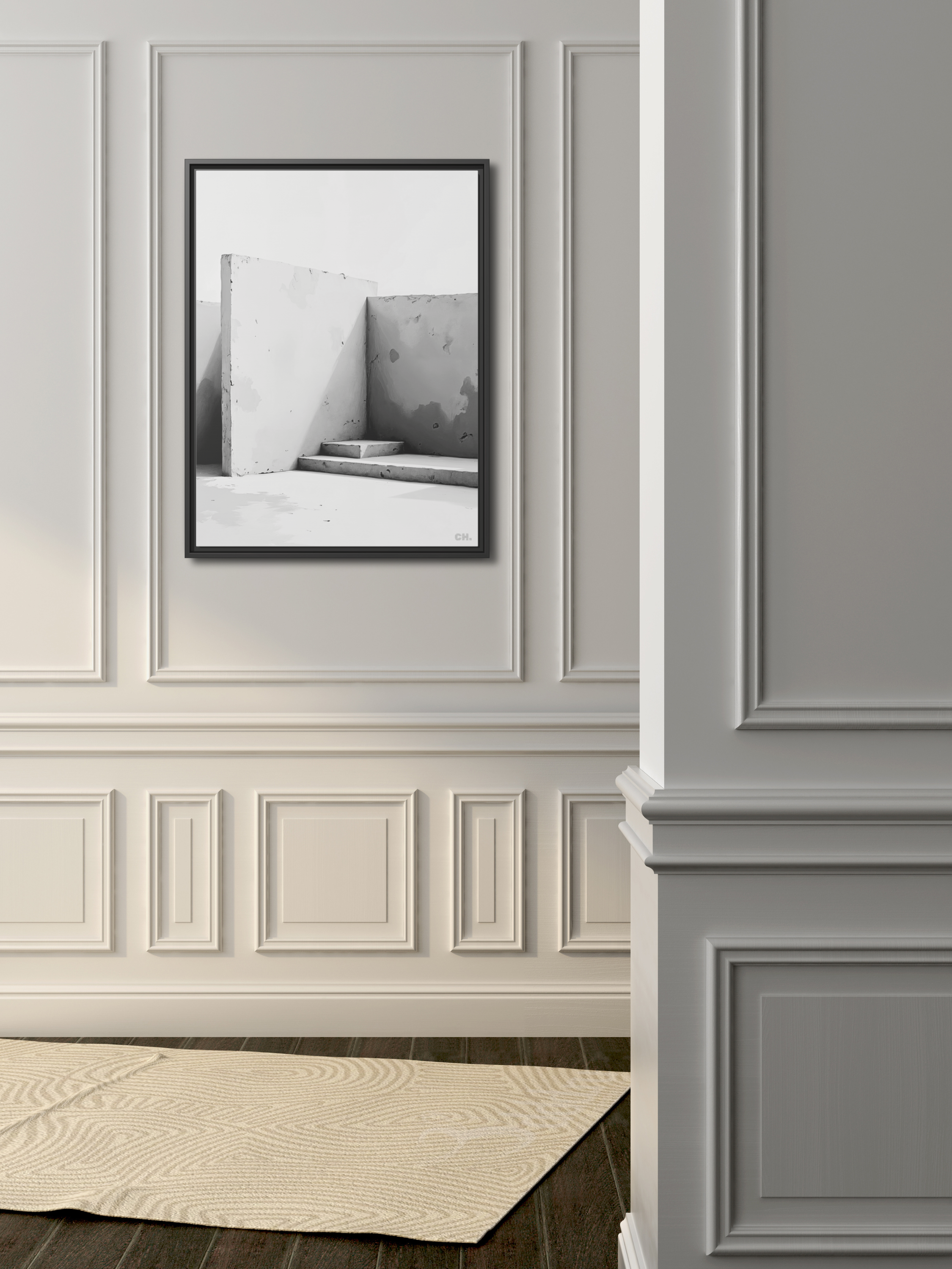 Fading Steps - Framed Canvas Prints - artisCHt