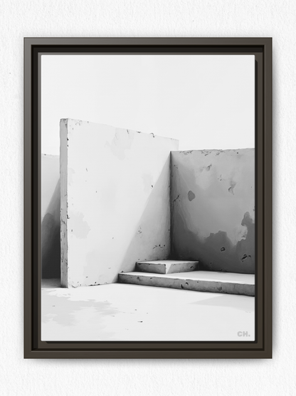 Fading Steps - Framed Canvas Prints - artisCHt