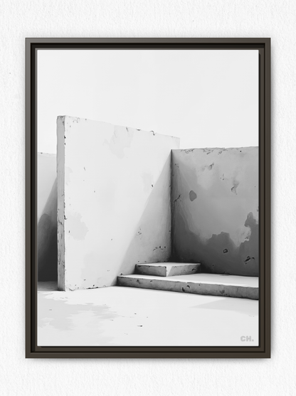 Fading Steps - Framed Canvas Prints - artisCHt