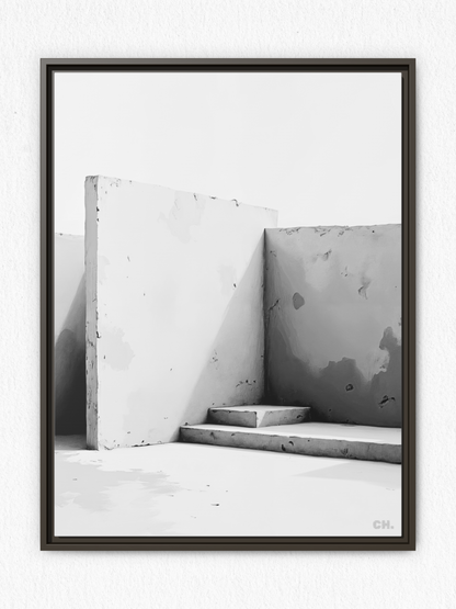 Fading Steps - Framed Canvas Prints - artisCHt