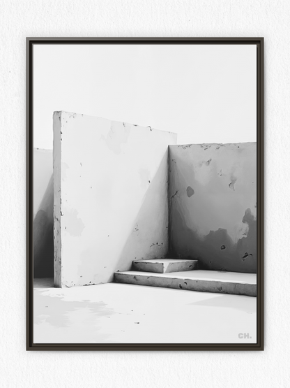 Fading Steps - Framed Canvas Prints - artisCHt