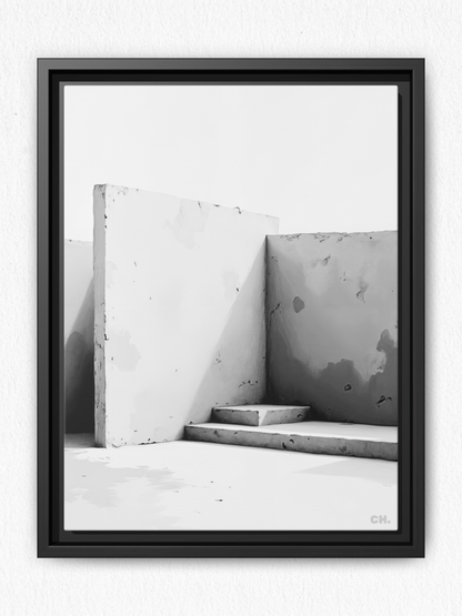 Fading Steps - Framed Canvas Prints - artisCHt