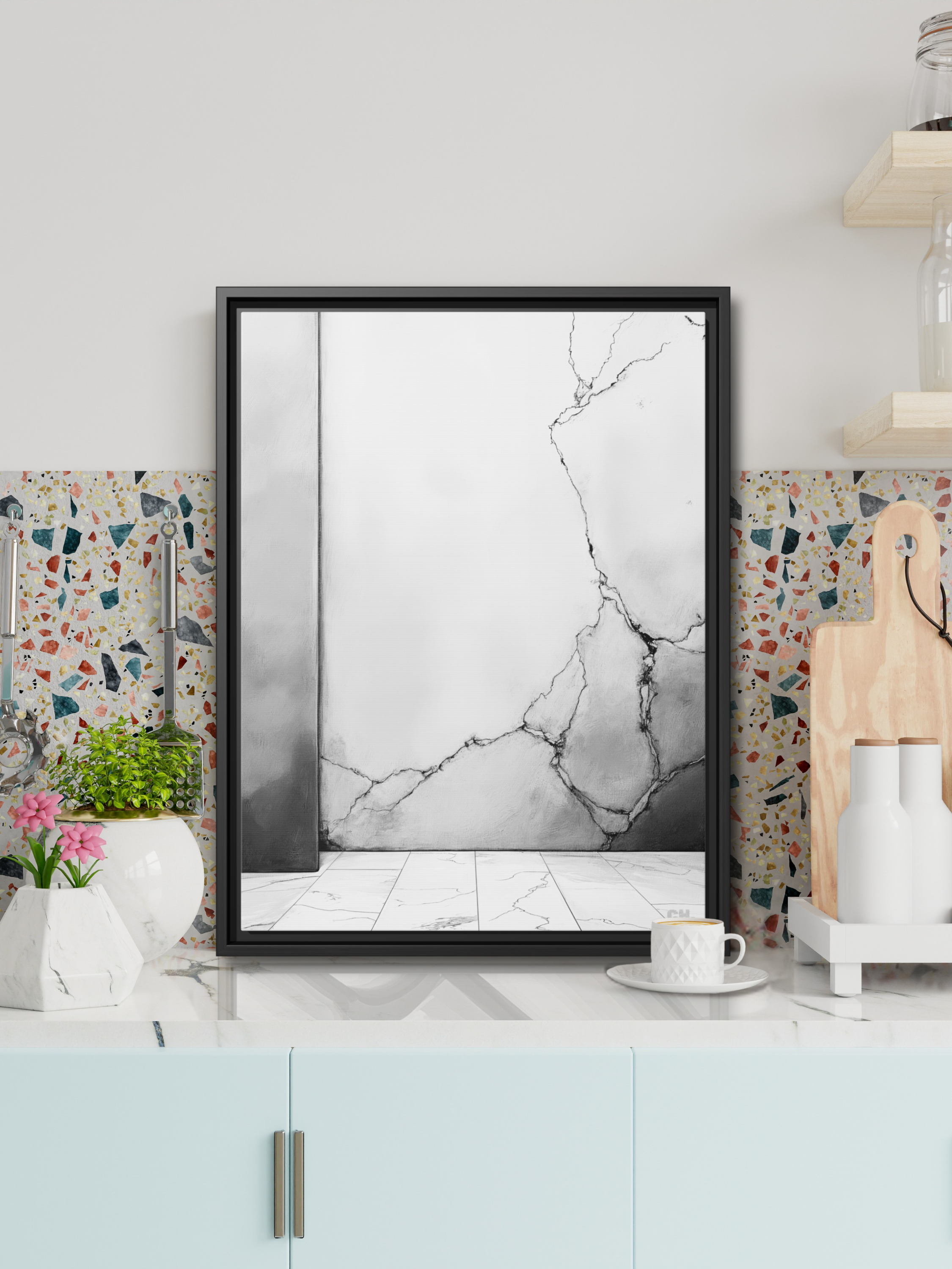 Fractured Legacy - Framed Canvas Prints - artisCHt