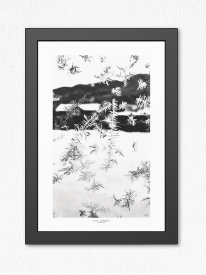 Ice Script - Framed Fine Art Photography Print - artisCHt