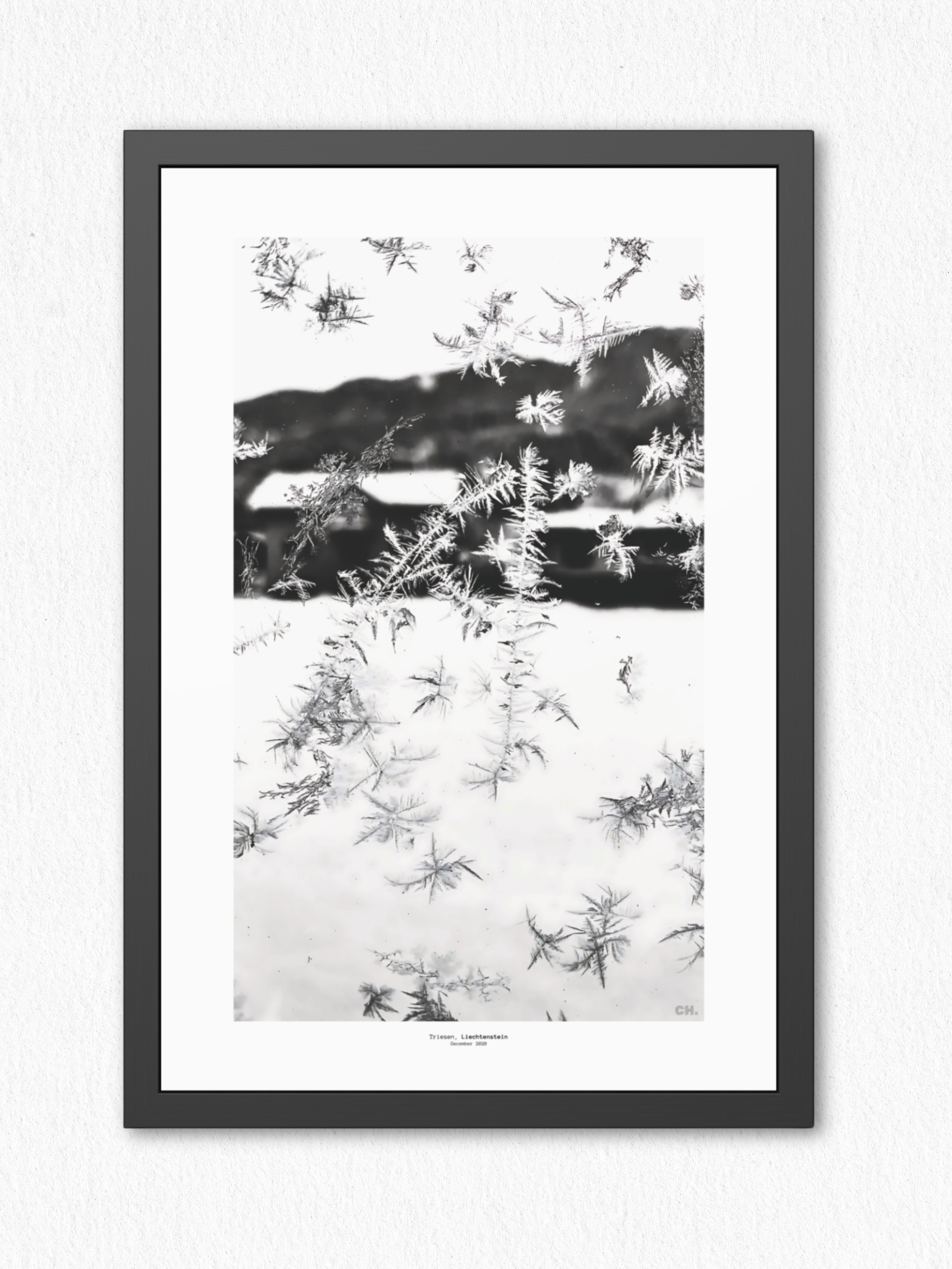 Ice Script - Framed Fine Art Photography Print - artisCHt