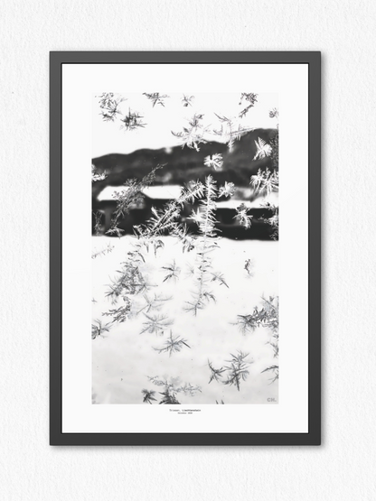 Ice Script - Framed Fine Art Photography Print - artisCHt