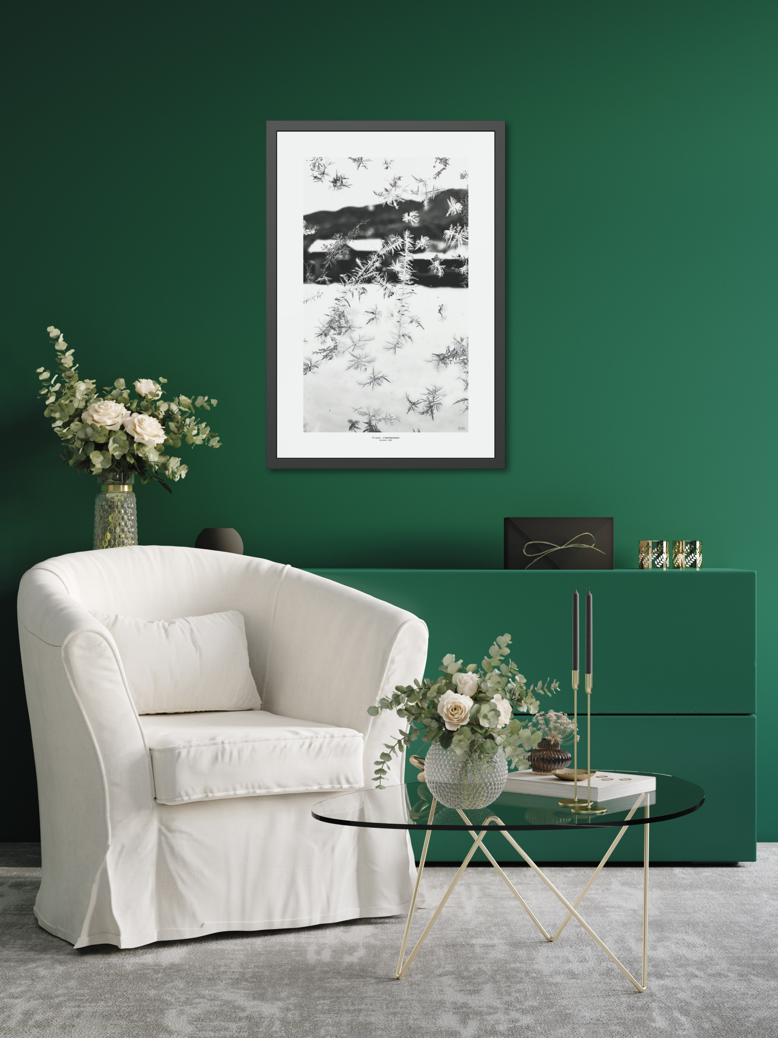 Ice Script - Framed Fine Art Photography Print - artisCHt
